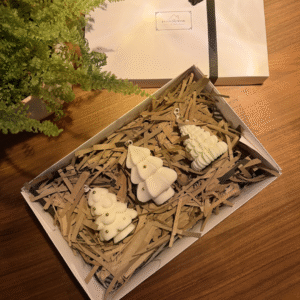 Set de regalo con 3 árboles decorativos